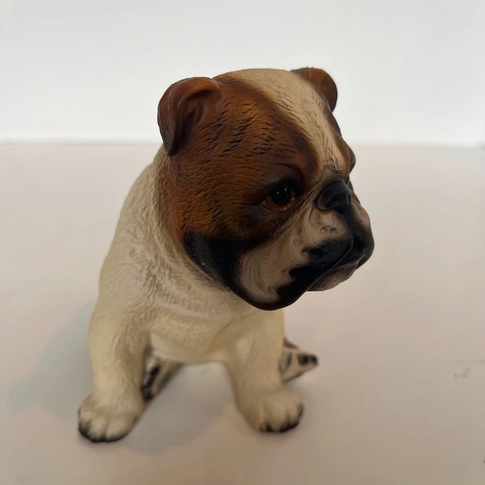 English Bulldog Puppy Hand-painted Figurine by House of Global Art